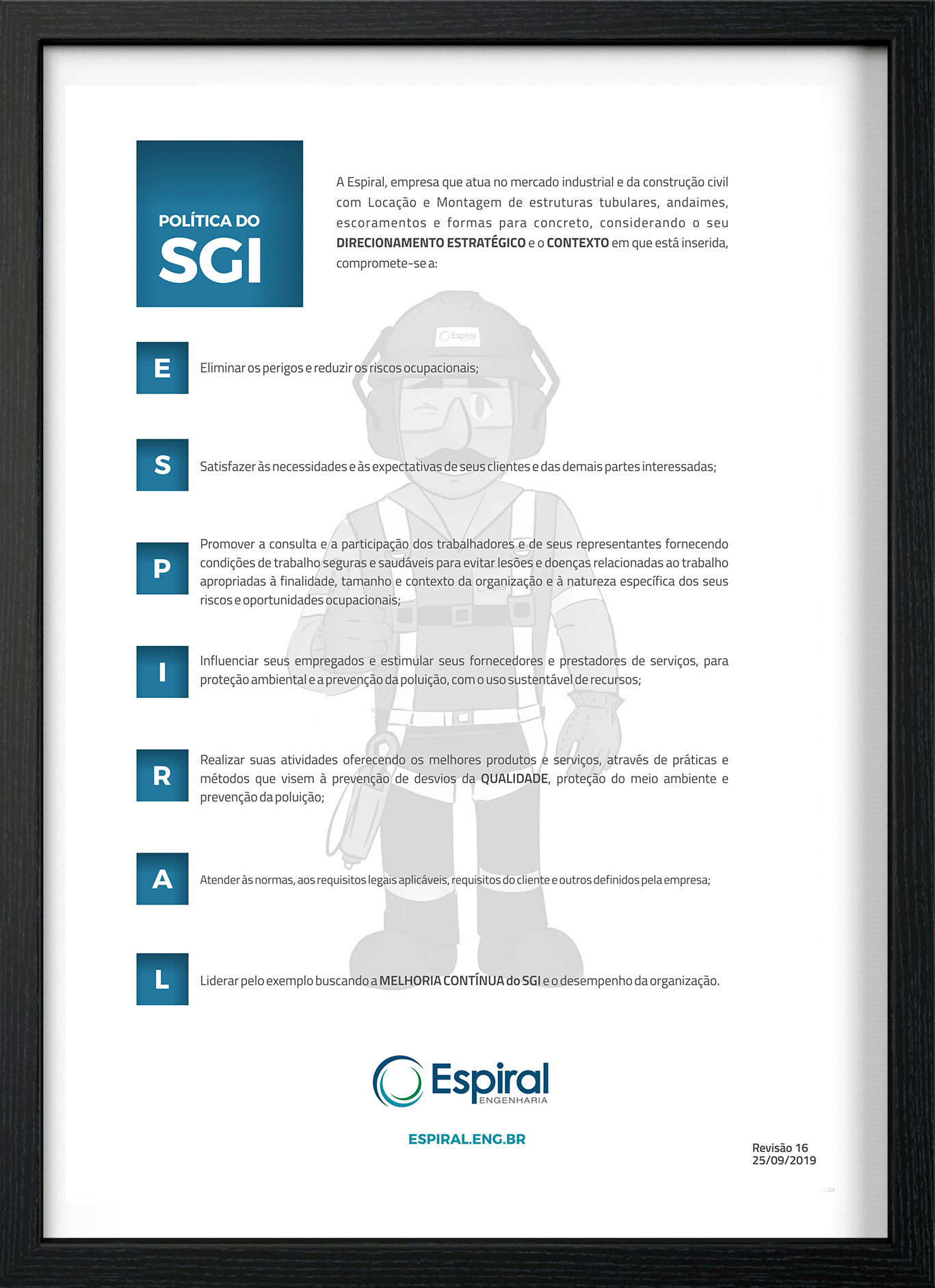Política de SGI Espiral Engenharia